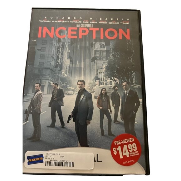 Inception DVD Leonardo DiCaprio Rated PG13 - Picture 1 of 2